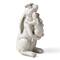 Glitzhome® 17" MGO Hugging Mom and Baby Rabbit Statue